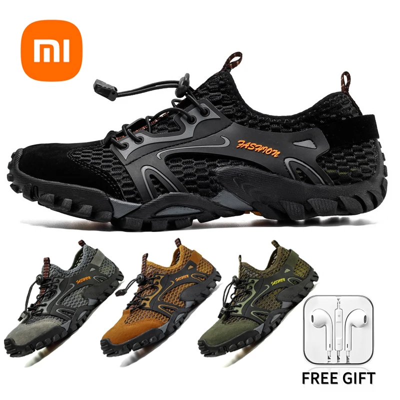 

Xiaomi Youpin Men Wading Shoes Women Beach Shoes Outdoor Non-slip Hiking Sneakers Breathable Waterproof Plus Size Casual Shoes