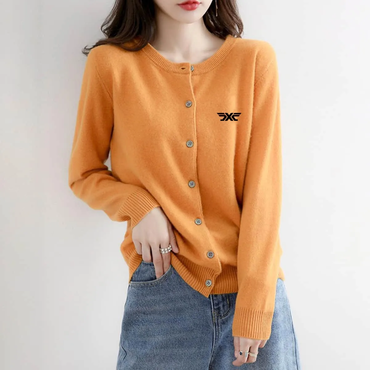 2023 Golf Apparel Women's Spring and Autumn Cardigan Sweater Wool Cardigan Golf Apparel Women's Slim Fit Jacket Coat Horse