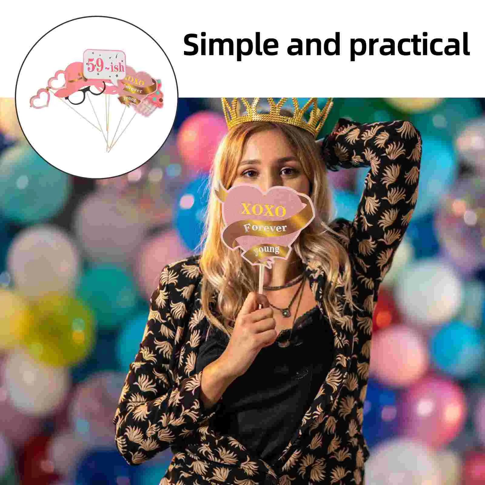 33 шт. украшения для дня рождения реквизит фотобудки свадьба розовый новогодний