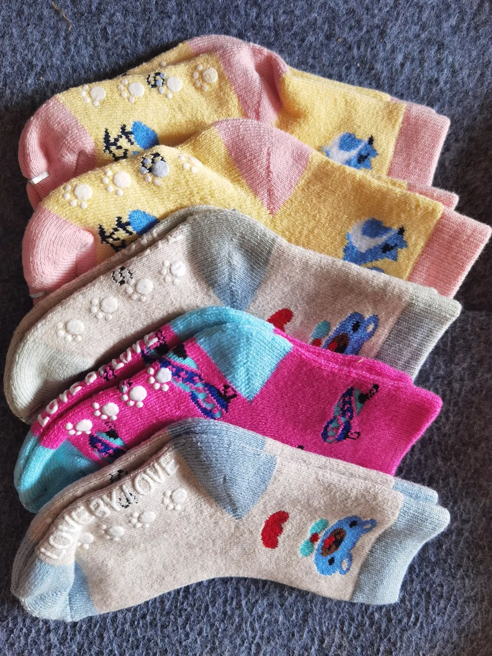 Зимние хлопковые носки для маленьких девочек 1 шт./Лот 1-7 лет Мультяшные