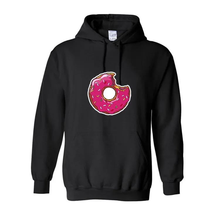 

Donut Autumn Winter Fashion Men's Sweatshirt Warm Hooded Casual Print Jumper Sweatershirt Pullover Hoodie