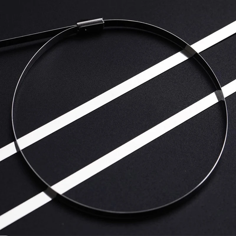 Кабельная Стяжка из нержавеющей стали 304 самоблокирующаяся рельефная кабельная