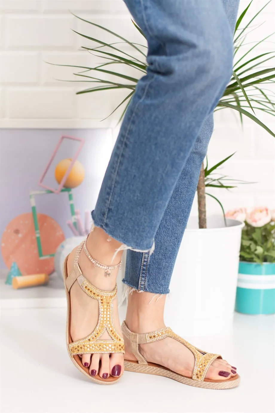 

Yezzy, золотистый набедренный Топ