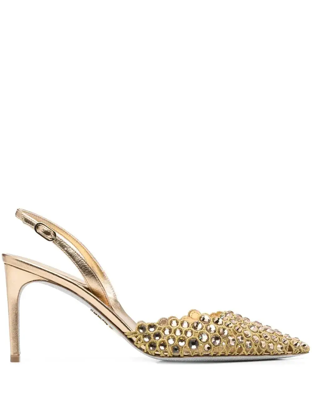 

Wedding Shoes Vega Crystal Multi-colored Sling-back 80 Slingback Pumps Brand Oeing 8882304212142