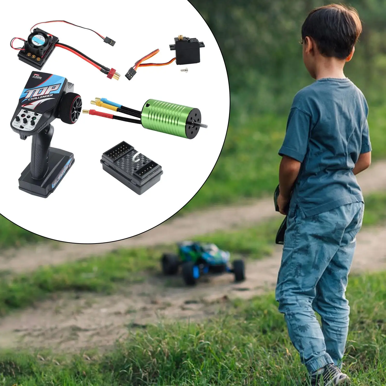 2847 кв бесщеточный Серводвигатель в сборе металлический RC двигатель ESC Combo для