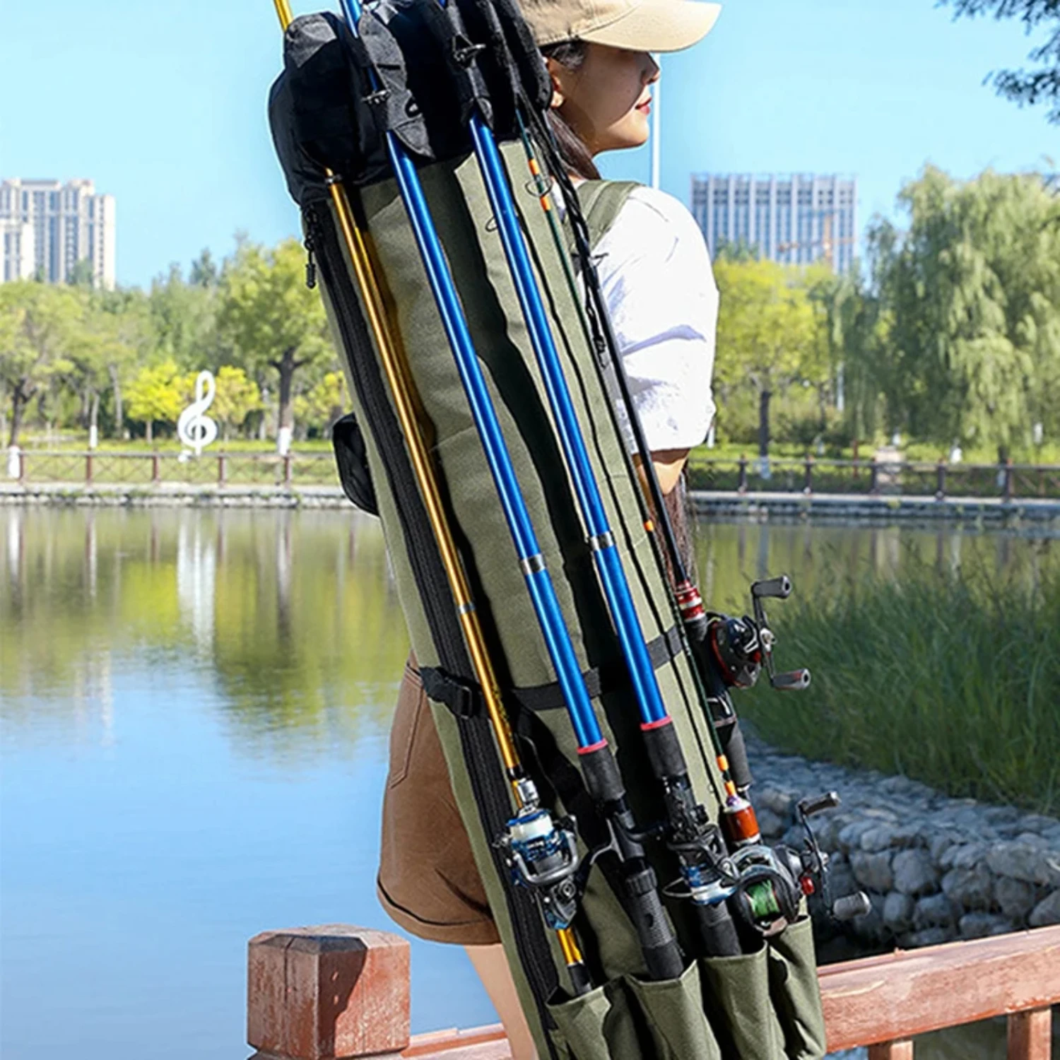 Многофункциональная портативная складная удочка катушка снасть переноска для