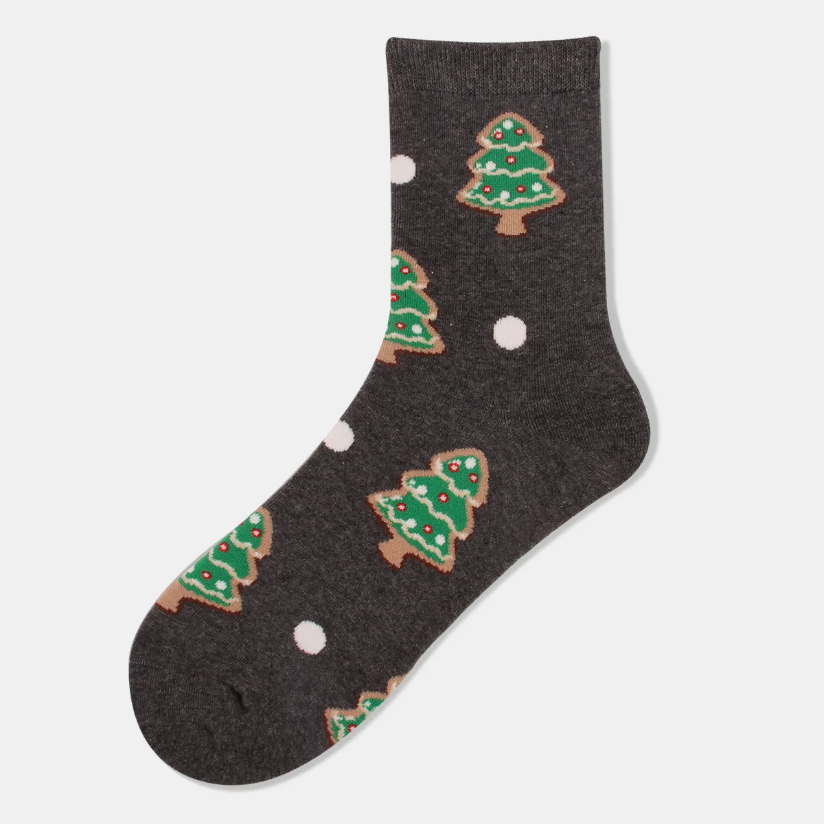 12 Pairs of Medium Tube Sweat-absorbing Cartoon Santa Claus Christmas Tree Cotton Socks Cute Adult Christmas Socks