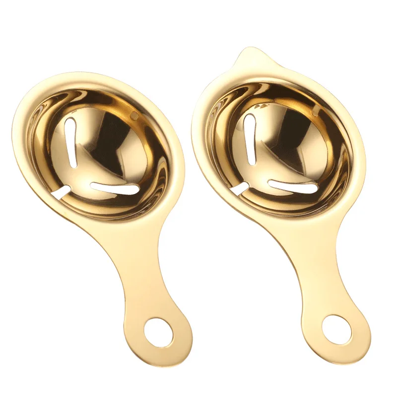 

1PCS 2022 New 304 Stainless Steel Egg White Separator Baking Gadgets Egg Tools Household Kitchen Bar Supplies Gold/Silver CW279