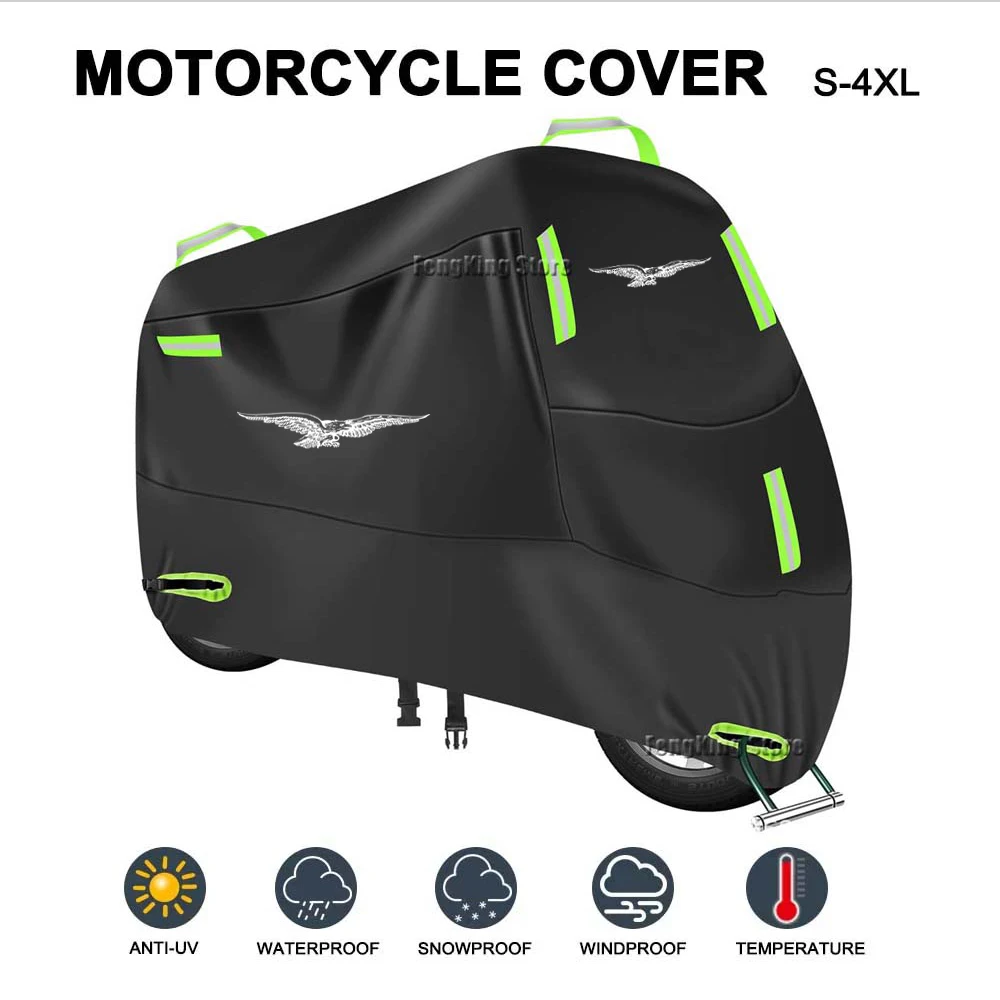 For MOTO GUZZI Motorcycle Cover Waterproof Outdoor Scooter UV Protector Rain