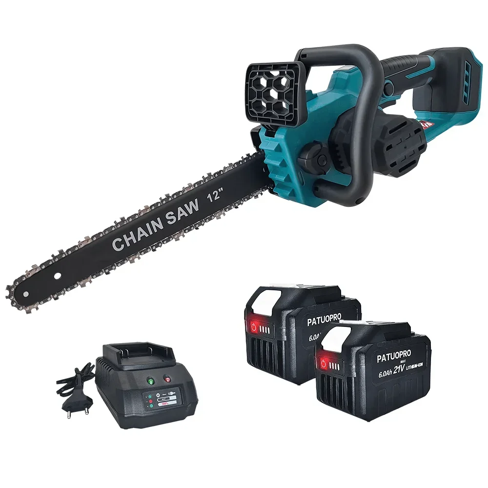 

PATUOPRO Бесщеточная электрическая цепная пила 12 дюймов для аккумулятора Makita 18 В