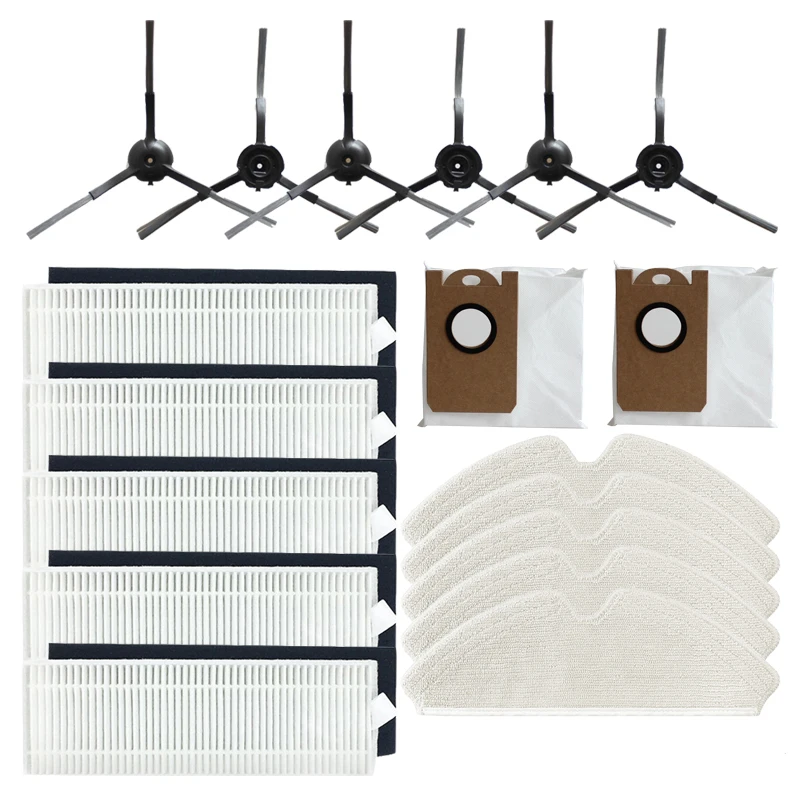 

Side Brush HEPA Mops Dust Bag Robot Vacuum Filter For Proscenic M7 PRO Lenovo T1 Pro Vacuum Cleaner Accessories Replacement