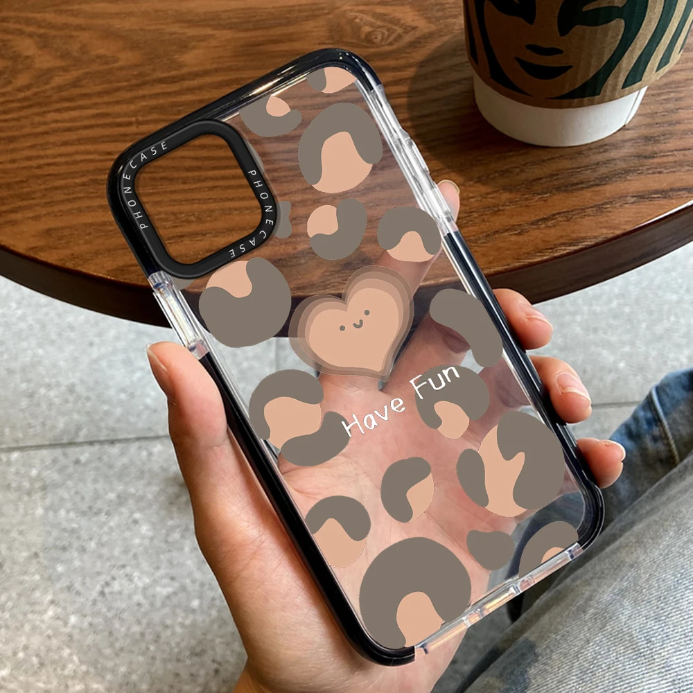 

Love Heart Graffiti Phone Case for iPhone 14ProMax 14Plus 13 12 11 Pro Max Luxury Soft Transparent Silicone Cover Capinha
