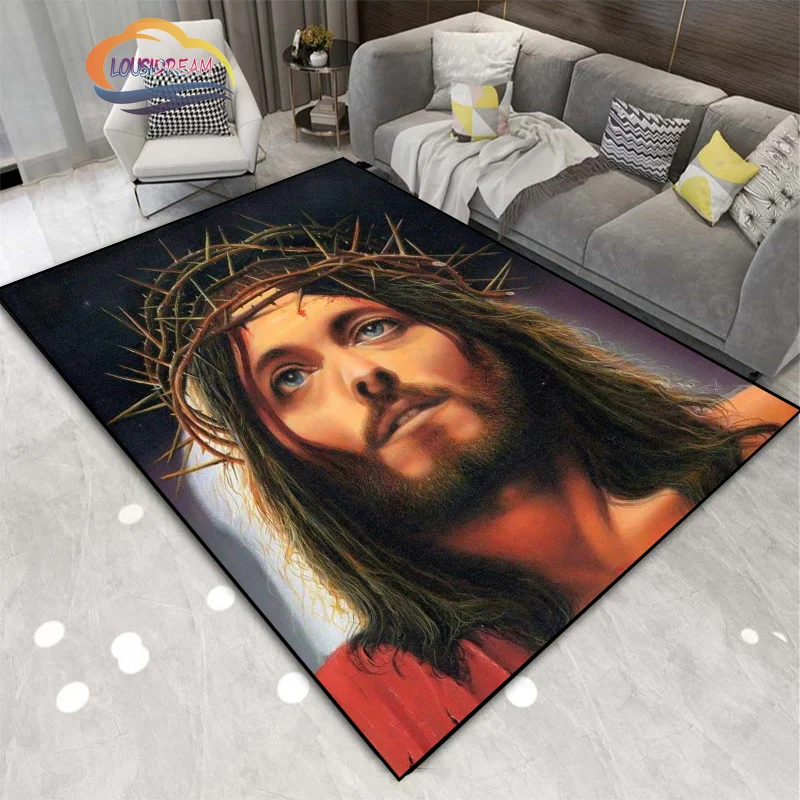 Коврик с изображением Иисуса молитвенный коврик из серии удобный дизайнерский