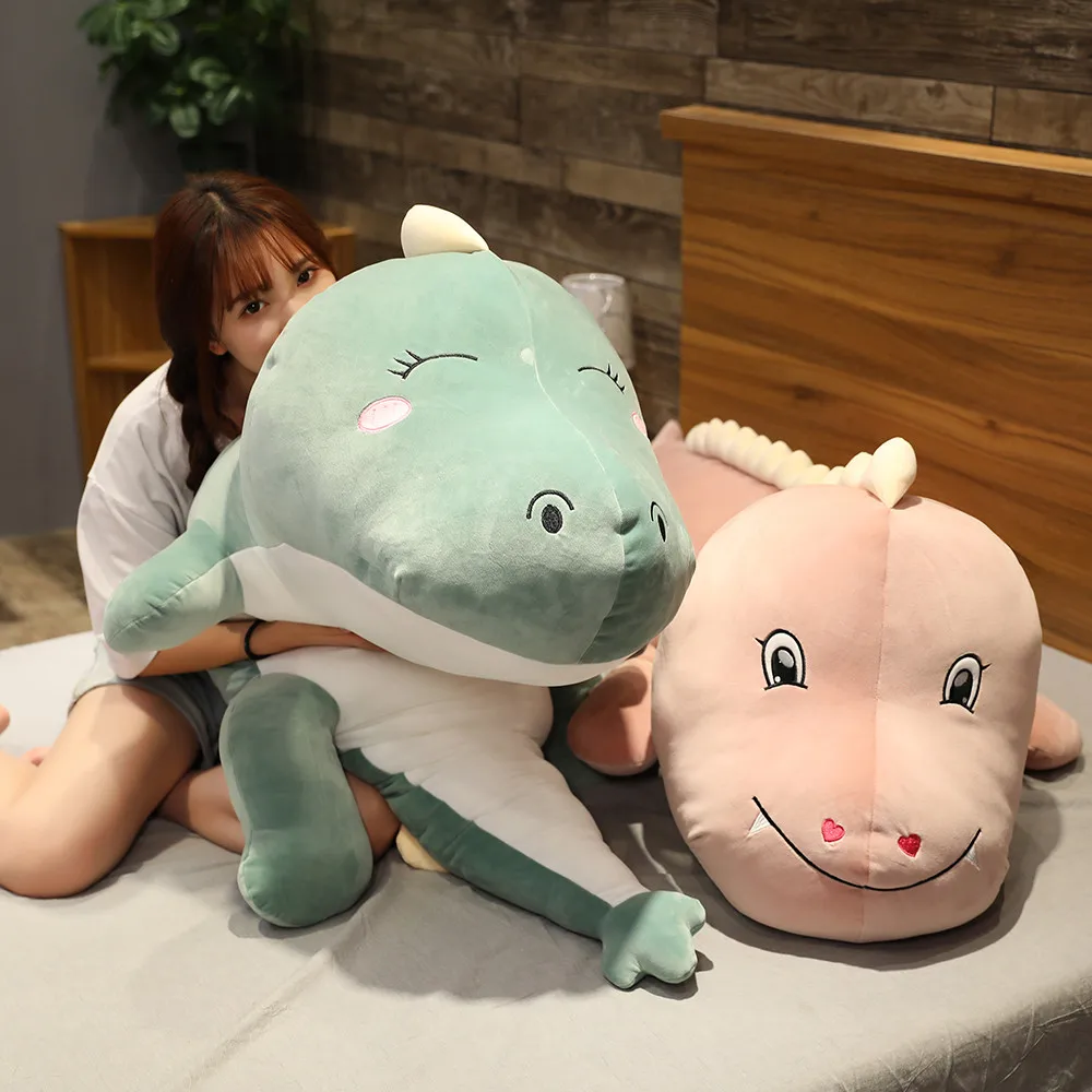 Большой большой динозавр плюшевая игрушка тираннозавр мягкое животное подушка