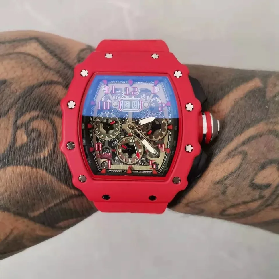 

2023 New 6-pin full-featured Richard men's watch top brand luxury watch men's quartz automatic watch men's watch