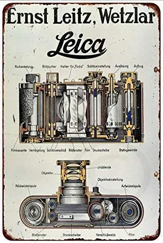 

Жестяной знак, металлический жестяной знак Leica 35 мм, пленочная камера Leitz, Эрнст гидроклар, украшение, железная живопись, металл, декоративно...