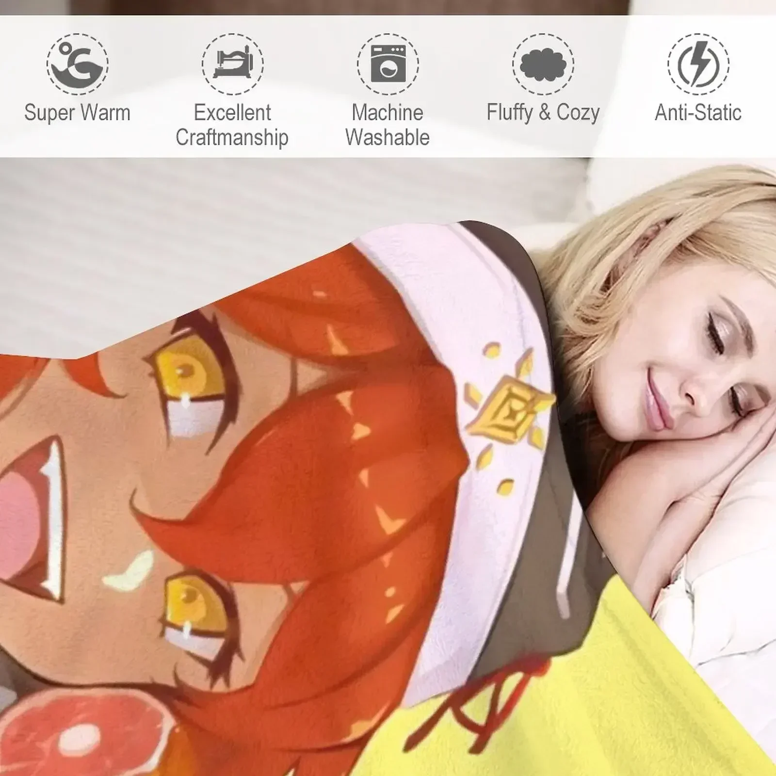 Lupusregina Beta Overlord Artwork для одеяла Wibu пушистые плюшевые