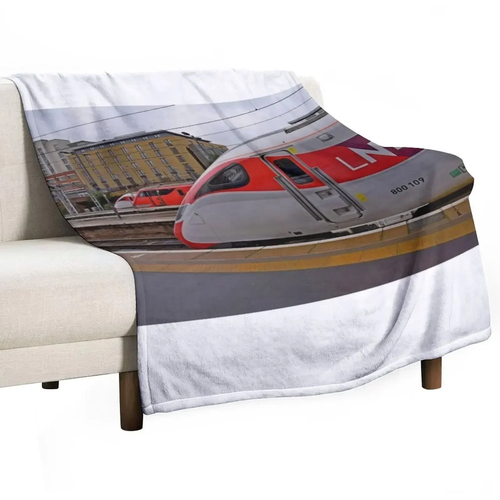 Поезда LNER Azuma с класом 91 одеяло крестом Kings среда одеяла для кровати мягкие