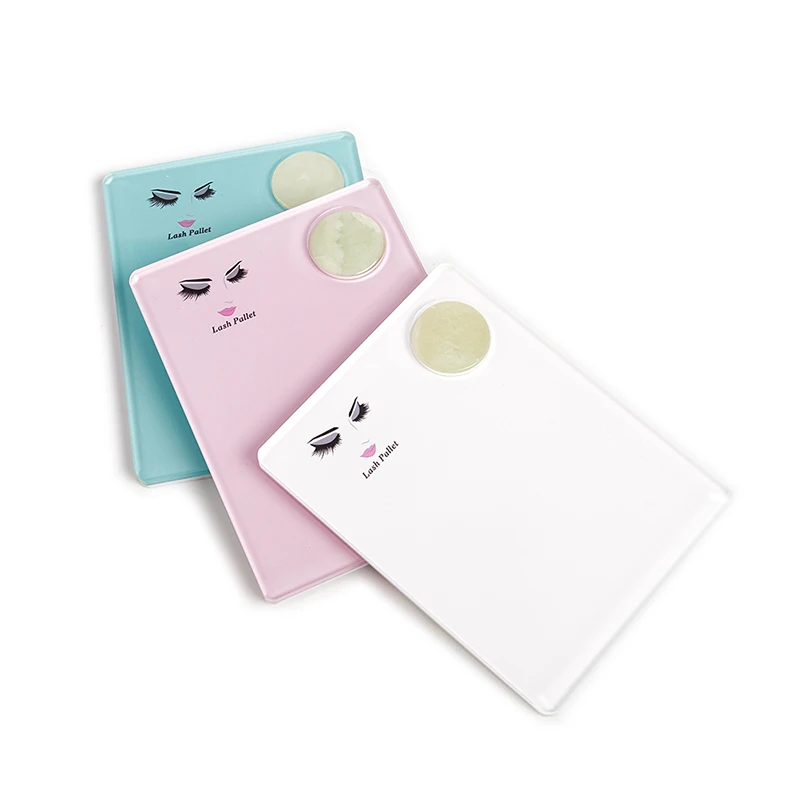 

Acrylic Eyelash Extension Eye Lash Pallet Tool Round Jade Stone Organizer Eyelash Extension Grafting Pad Lash Tray Gasket