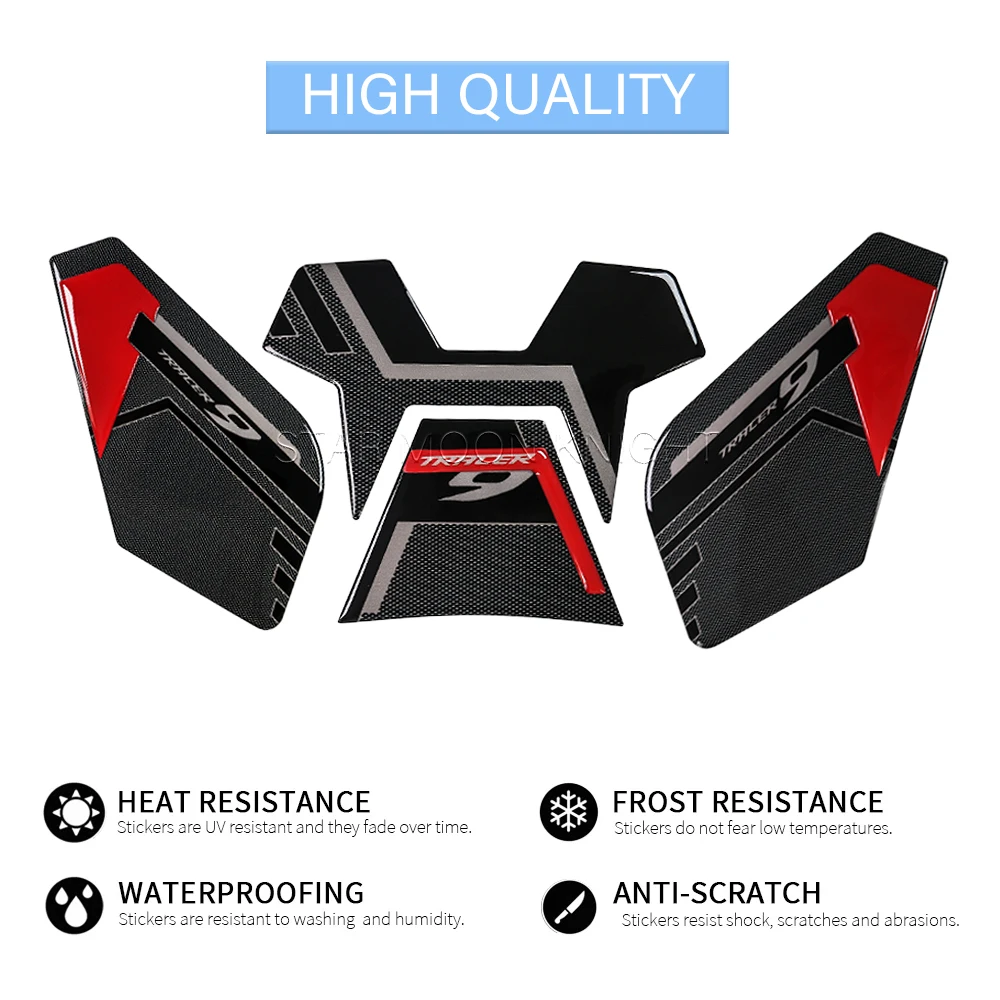 Для Yamaha Tracer9 GT TRACER 9 2021-наклейка на топливный бак из углеродного волокна с