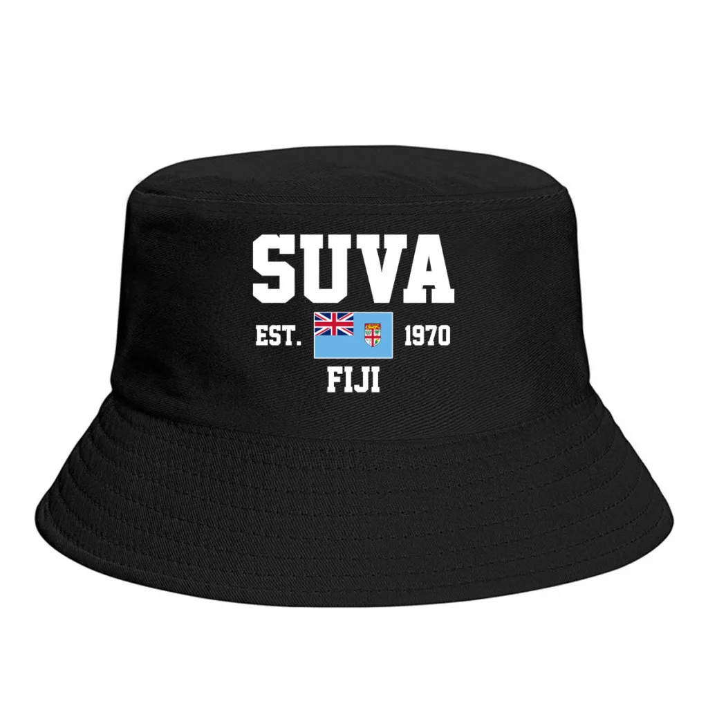 Панамы Фиджи EST.1970 Эмблема Сувы Флаг Солнцезащитный козырек Прохладные уличные