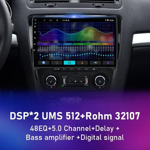 Srnubi Android 13 Carplay Автомобильный радиоприемник для Skoda Octavia 2 A5 2008-2013 Мультимедийный плеер Навигация GPS 2 Din Стерео DVD Динамик
