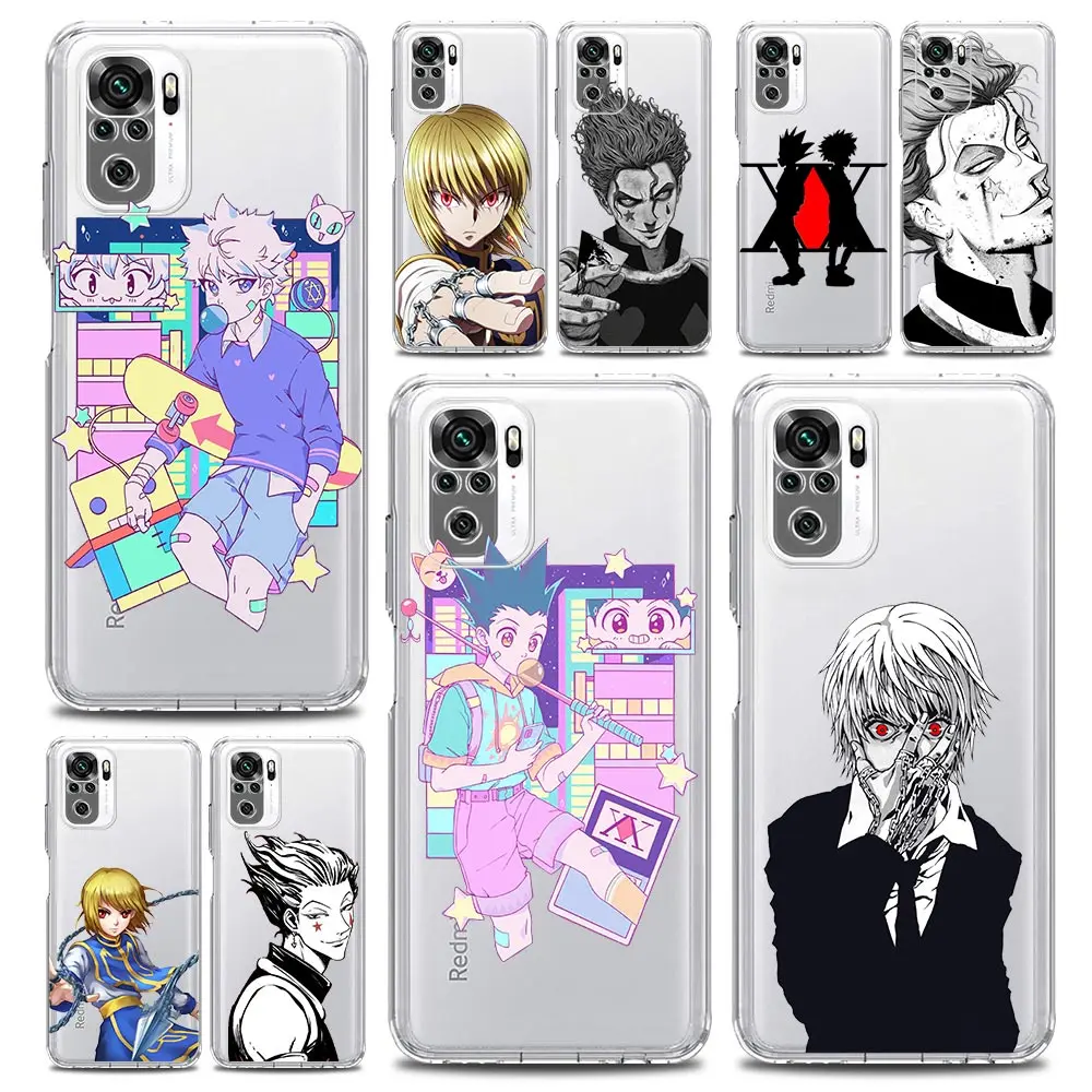 

Killua Hunter × Hunter Japan Anime Phone Case For Xiaomi Redmi Note 12 Plus 10C 10 11 9 8 Pro 9S 7 8T 9T 9A 9C 5G Clear Cover