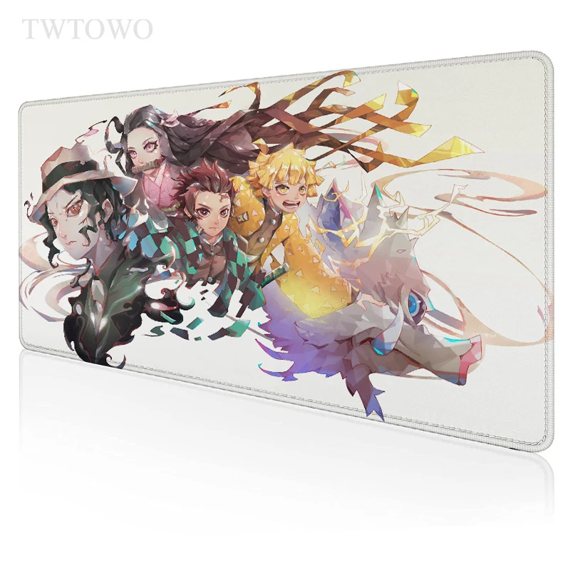 anime demon slayer kimetsu no yaiba mouse pad gaming xl hd computer mousepad xxl office natural rubber carpet laptop table mat free global shipping