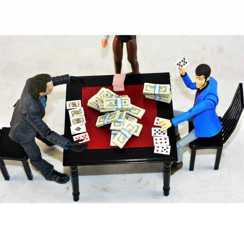 

Экшн-фигурка солдата 1/12 6 дюймов, реквизит для сцены, стол и стул, банкноты, покерная модель, демонстрационная коллекция, игрушка своими рука...