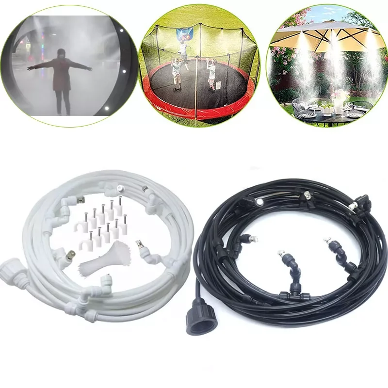 

Smart Fog Machine 9M(30FT) Atomized Spray System Misting System for Greenhouse, Plants Terrarium Reptiles Garden 360 Adjustable