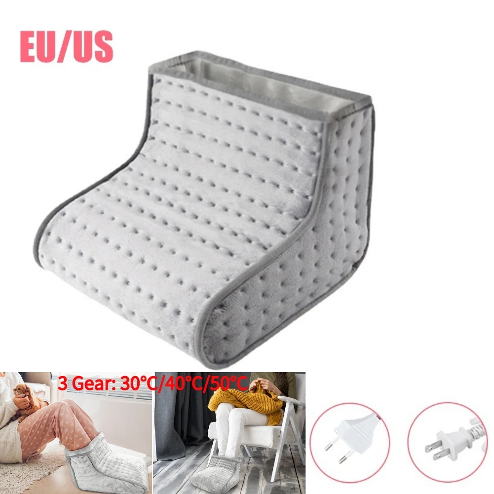 

57x43cm Electric Foot Warmer Heater for Women Men Pad Heating Blanket US/EU Plug heated massage boots for Winter Indoor Products