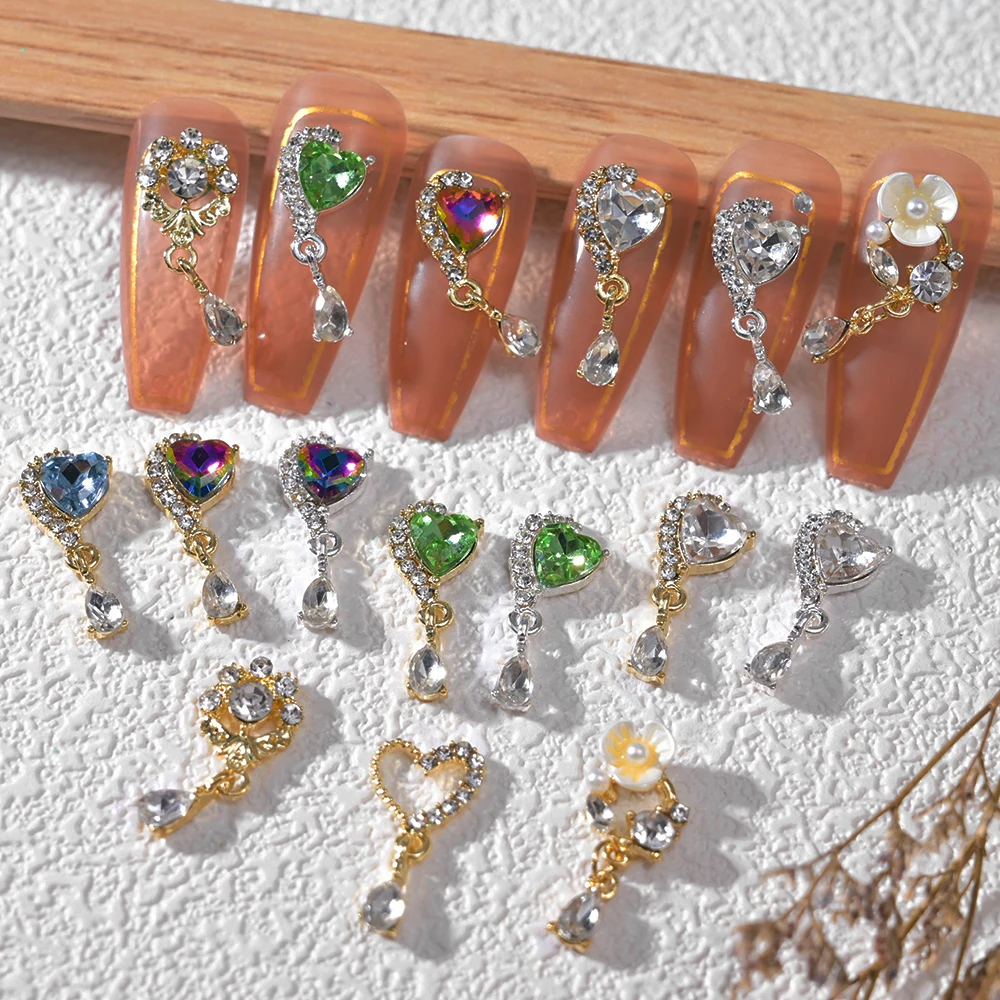 10 шт., подвеска в форме сердца, 20 х10 мм