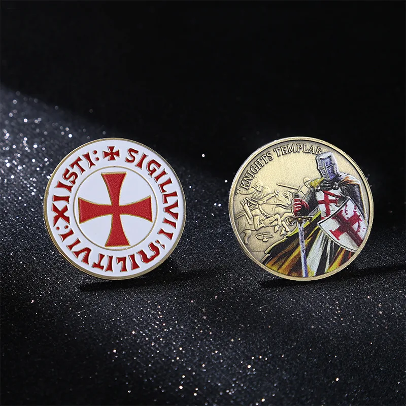 

Памятная монета рыцаря-тамплиеров