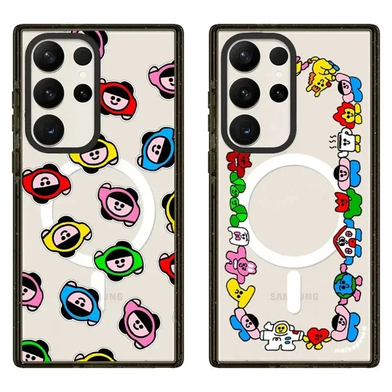 Защитный акриловый чехол MagSafe для Samsung Galaxy S22 U S23U S24 Ultra + Plus