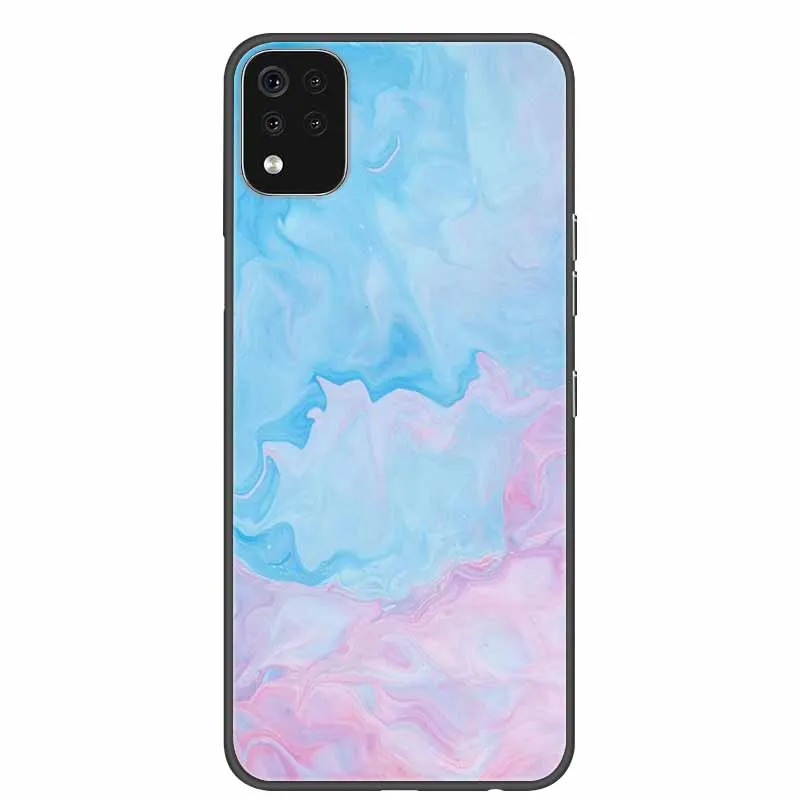Фото Для LG K42 K52 K62 Q52 чехол мраморный бампер Силиконовый ТПУ мягкий чехол для телефона для LGK52 LGK62 LGK42 LGQ52 K 52 K 42 мультяшный чехол №3