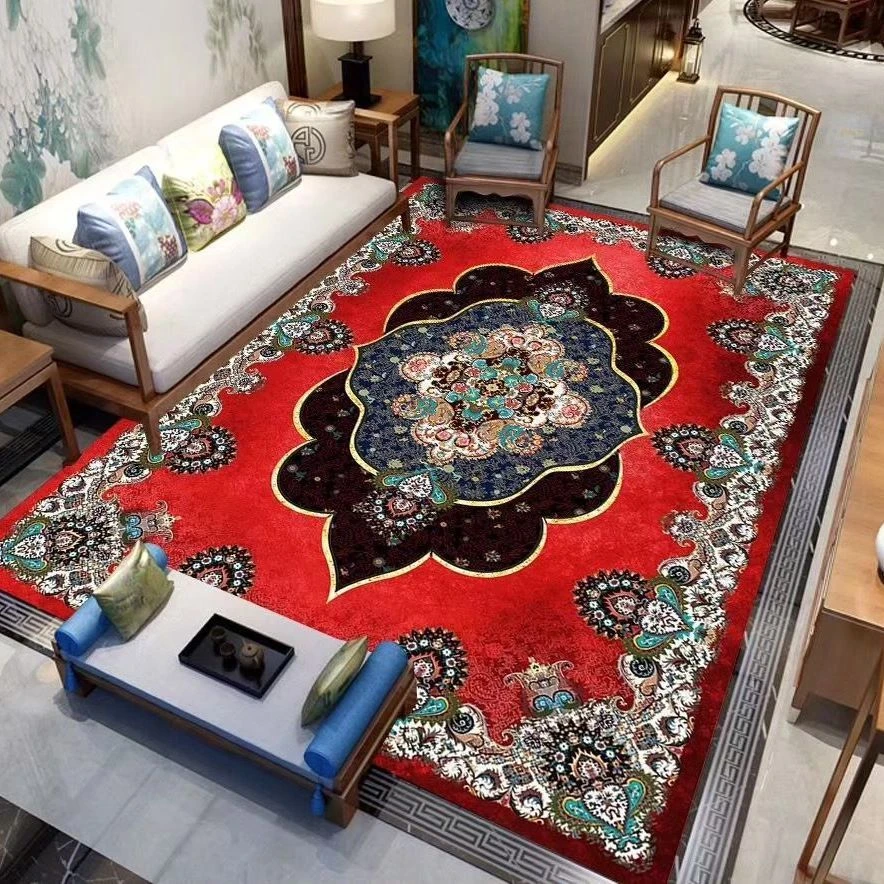 

Vintage Persian Style Carpets for Living Room Decoration Big Size Area Rugs Bedroom Bedside Rug Luxury Entrance Door Mat