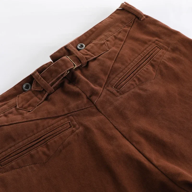 Прямые повседневные брюки с высокой талией винтажные мужские брюки-карго CHINO