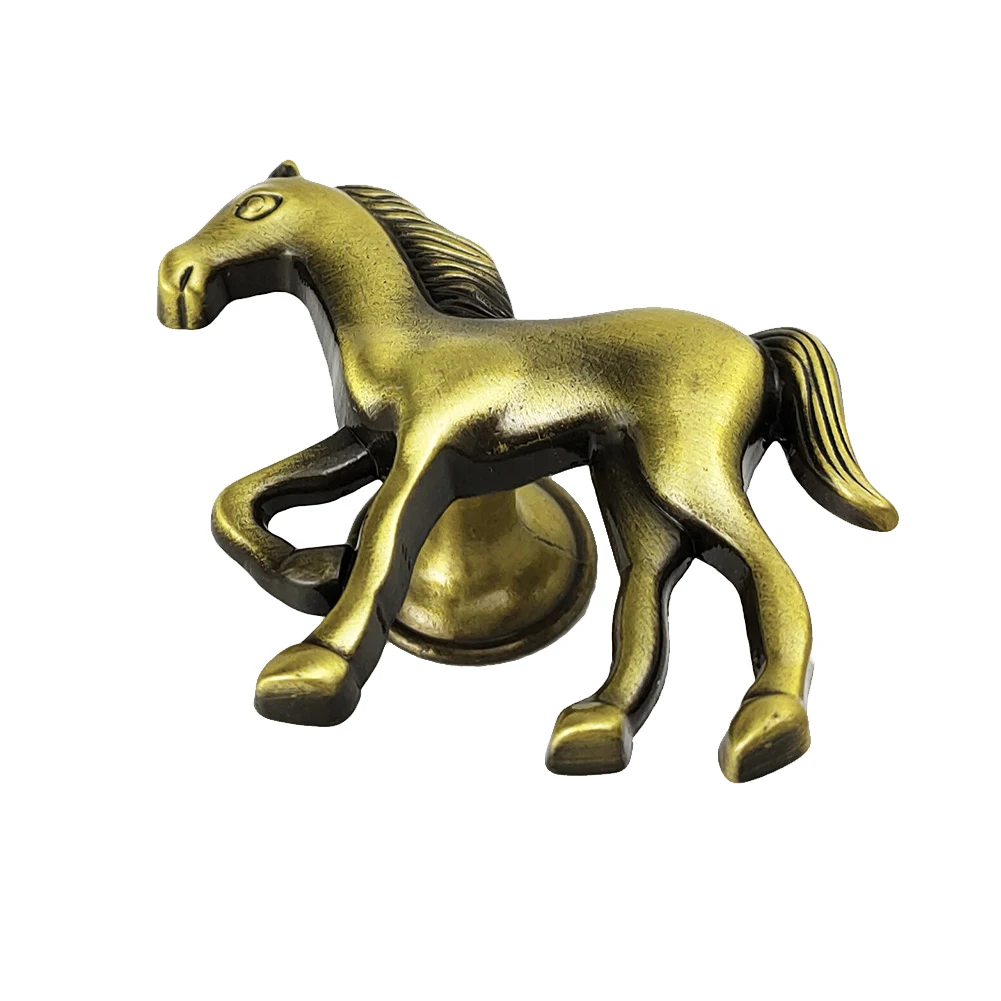 

Horse Shape Cabinet Knobs Handles Zinc Alloy Drawers Pulls Knob Dresser Cupboard Knob Children's Room Furniture Door Handle