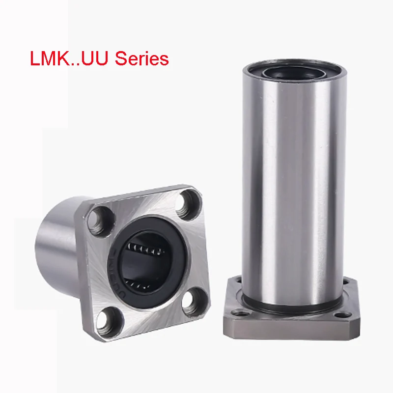

1Pcs LMK Bearing Steel Square Flange Linear Motion Bushing Ball Bearing For 3d CNC Printer Part LMK6UU ~ LMK50UU