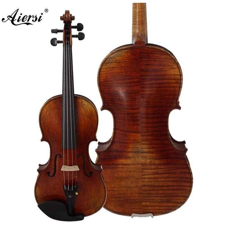 

Musical instrument manufacturer high grade handmade antique violin made in China HVA08B