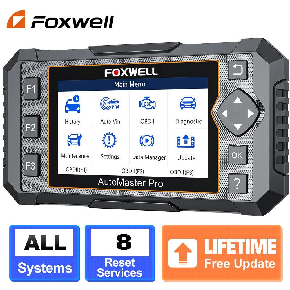 Сканер FOXWELL NT624 Elite OBD2 для всех систем инструмент диагностики инжектора ABS/SAS/Oil/EPB