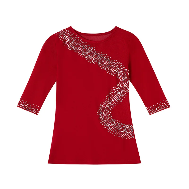 Высококачественный однотонный костюм для латиноамериканских танцев вечерний