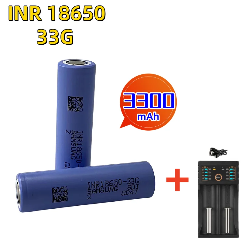 

18650 2023New Bestselling 3300mAh+Charger 3.7V 18650 Li-ion Batteries Rechargeable Battery For Remote Control Screwdrive