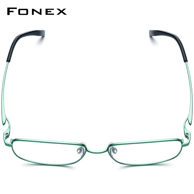 FONEX Titanium Glasses Frame Men 2023 New Male Retro Square Ultralight Prescription Eyeglasses Myopia Optical Eyewear F85755