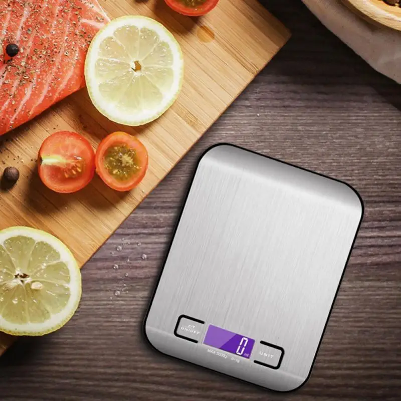 

5kg Household Kitchen Scale Electronic Food Scales Scales Measuring Tool Slim LCD Digital Electronic Weighing Scale Cocina Home