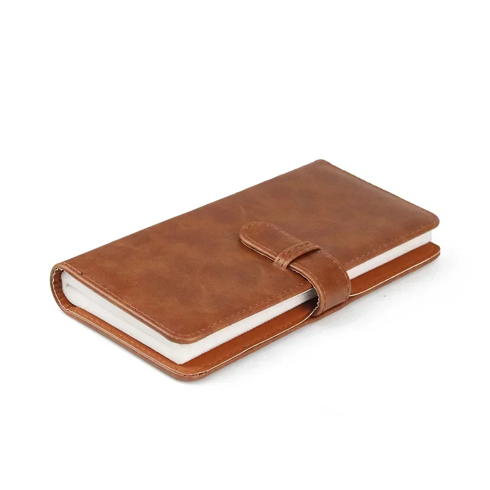 80-карманный фотоальбом из искусственной кожи в стиле ретро подходит для