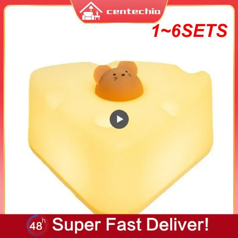 1 ~ 6 компл. сырный ночник прекрасный уникальный дизайн мягкий теплый свет создает