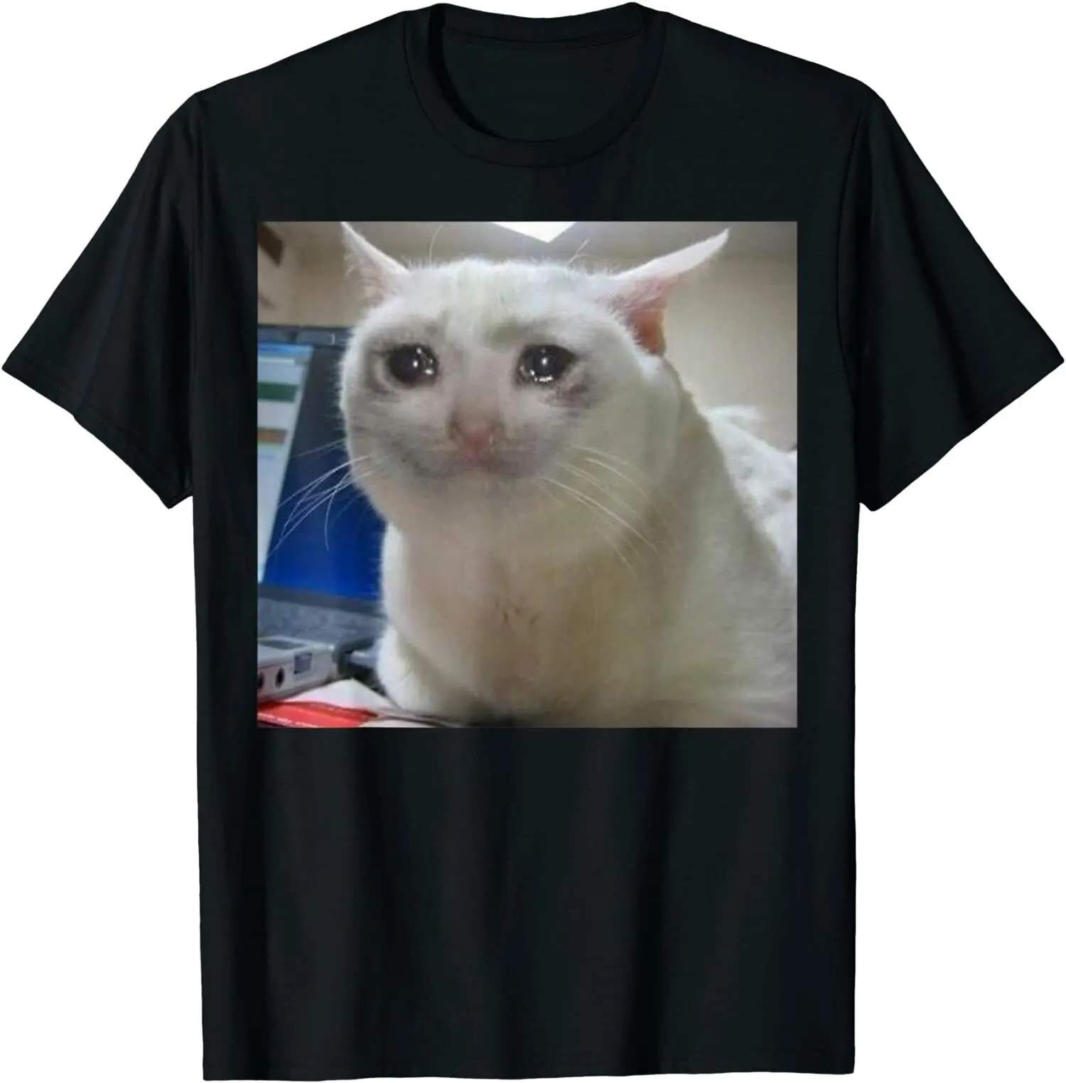 Забавная Готическая футболка премиум класса в стиле ольччан с грустным плачом