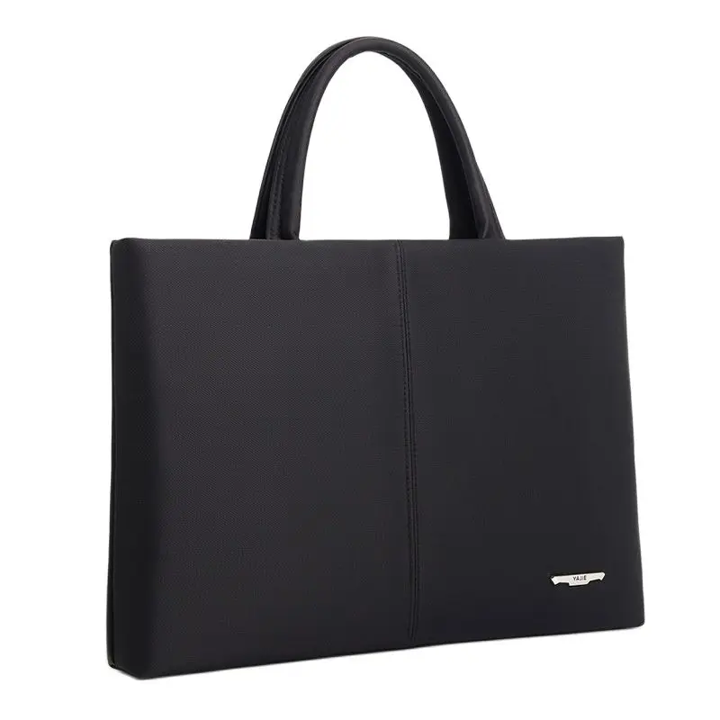 

143 # Oxford Cloth Briefcase Waterproof Large Capacity File Information Bag Business Simple Meeting Handbag