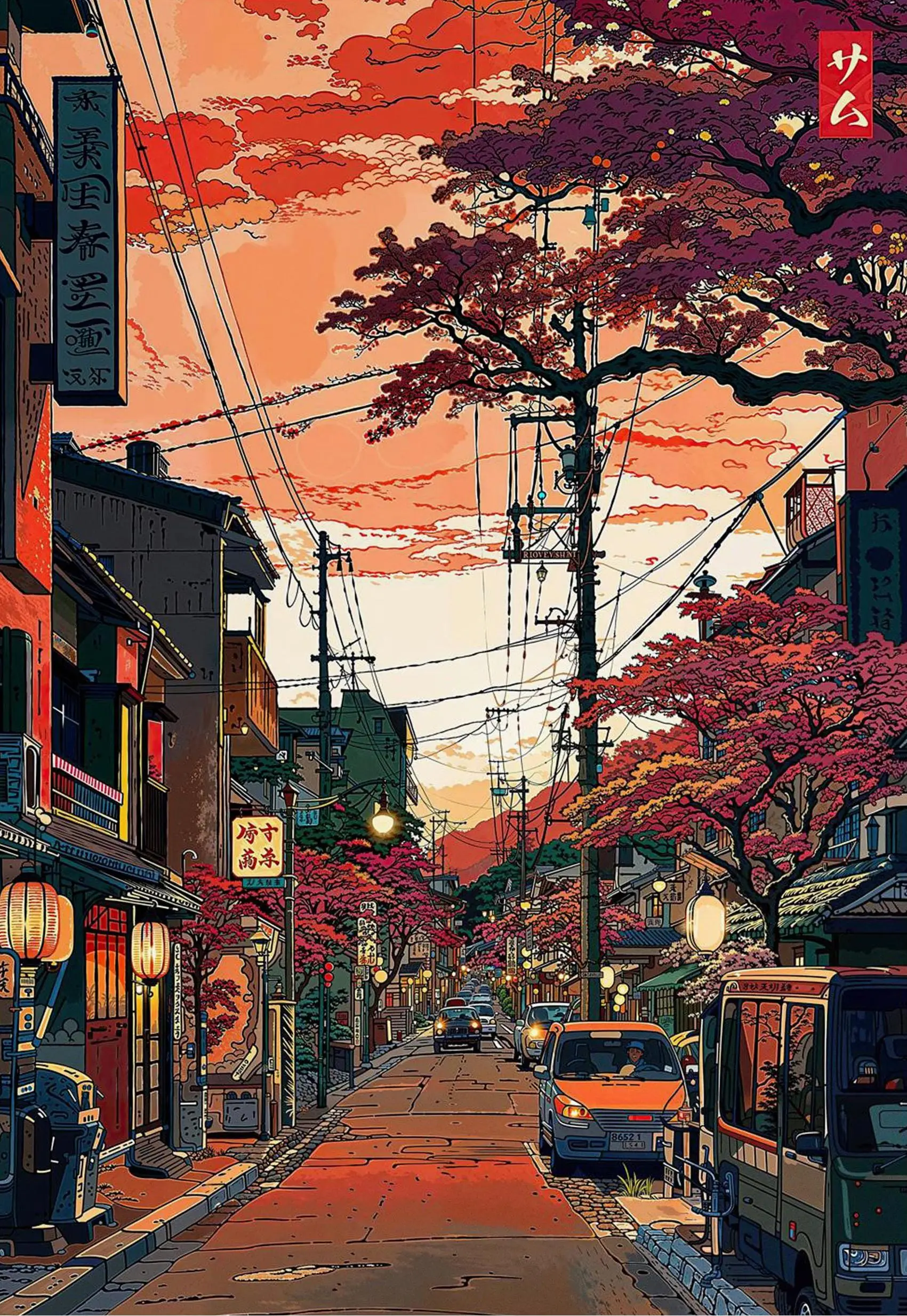 

Печать на холсте "Япония аниме Токио"